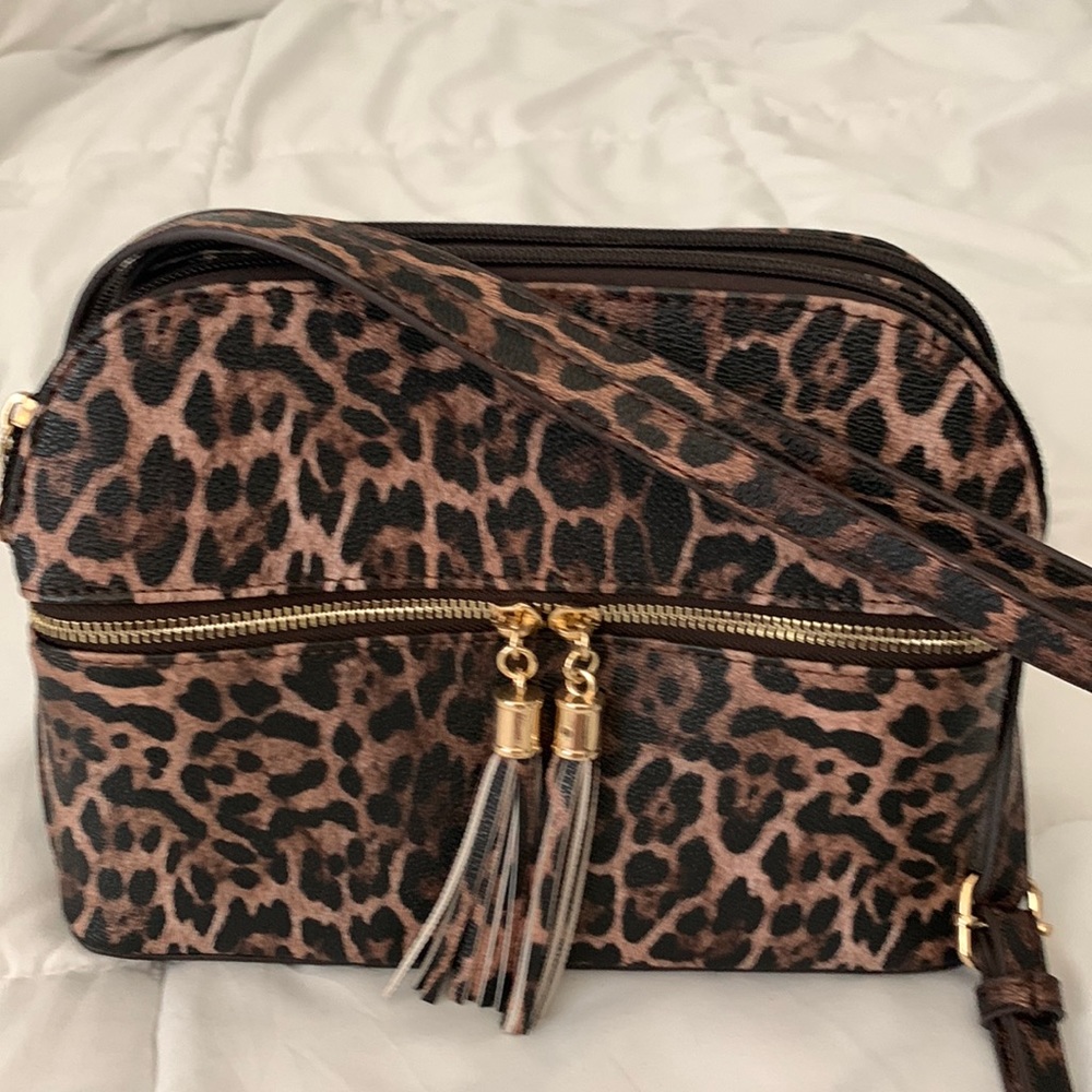 Leopard print crossbody